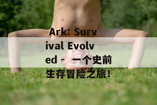  Ark: Survival Evolved -  一个史前生存冒险之旅！